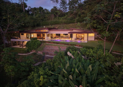 Hillside luxury villa surrounded by tropical jungle with infinity pool in Uvita, Costa Rica